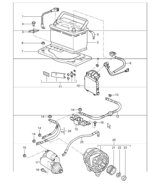 Diagram 902-05 Porsche Carrera GT 2003-06 