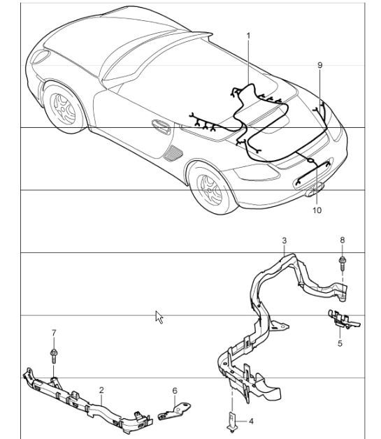 Diagram 902-20 Porsche 991.1 Carrera C4 3.4L (350 Bhp) 2012-16 电子设备