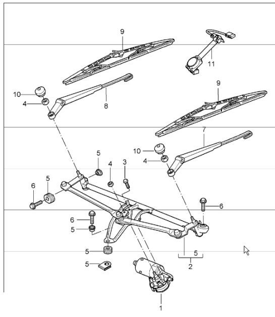 Diagram 904-00 Porsche Cayman 2.7L 981 2013-16 Elektrische Ausrüstung