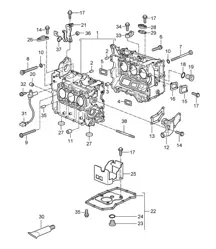 Carter moteur / Pièces détachées - 9720, 9721, 9722 - 987C.1 Cayman 2,7L / 3,4L 2006-08
