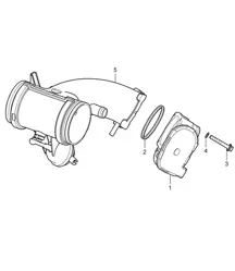 Adaptateur papillon - 9720, 9721, 9722 - 987C.1 Cayman 2,7L / 3,4L 2006-08