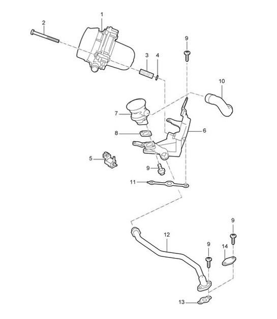 Diagram 108-005 Porsche 991 (911) MK2 2016-2019 Motore
