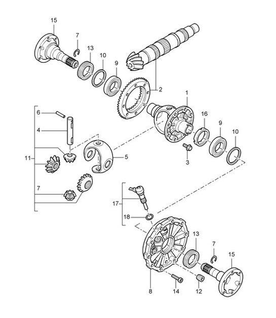 Diagram 305-000 Porsche 9J1.1 Taycan GTS 2020-24 