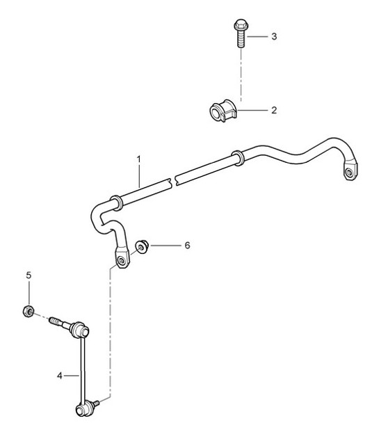 Diagram 402-005 Porsche Macan (95B) MK1 (2014-2018) Assale anteriore, sterzo 