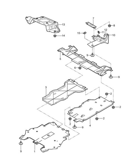 Diagram 801-070 Porsche Cayman 987C / 981C (2005-2016) Karosserie