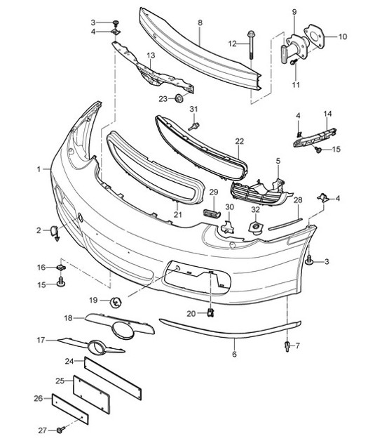 Diagram 802-000 Porsche Boxster 718 (982) 2017>> Body