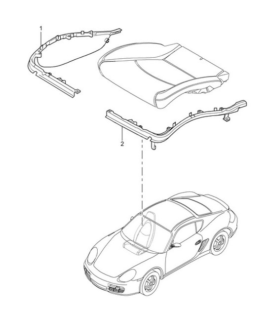 Diagram 817-009 Porsche Cayman 718 2.0L Manual (300 Bhp) Body