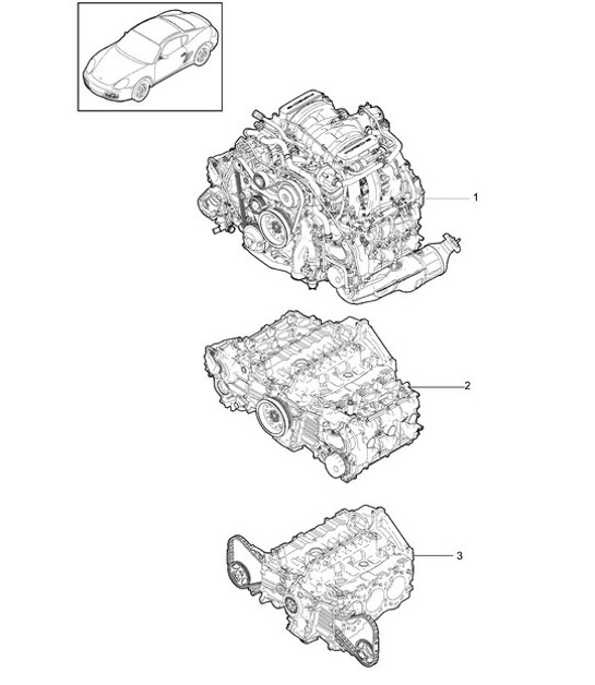 Diagram 101-000 Porsche Macan (95B) MK1 (2014-2018) Motore