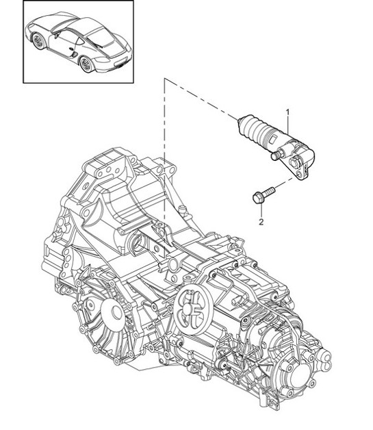 Diagram 301-005 Porsche Cayman 987C / 981C (2005-2016) Übertragung