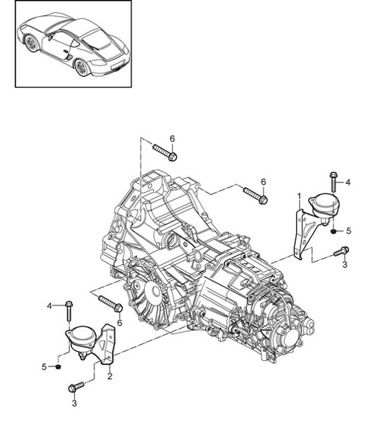 Diagram 370-000 Porsche Macan (95B) MK1 (2014-2018) Transmisión