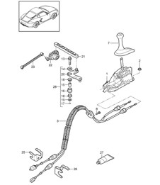Controllo trasmissione/cambio manuale (PR:480) 987C.2 Cayman 2009-12