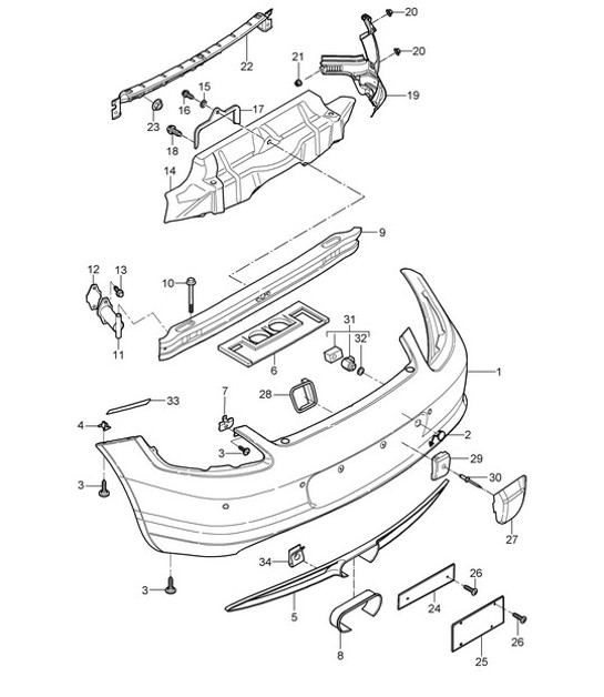 Diagram 802-005 Porsche 992.1 Turbo Cabriolet 3.8L 2020-24 