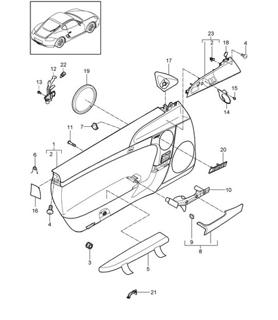 Diagram 807-010 Porsche 944 (1982-1991) 