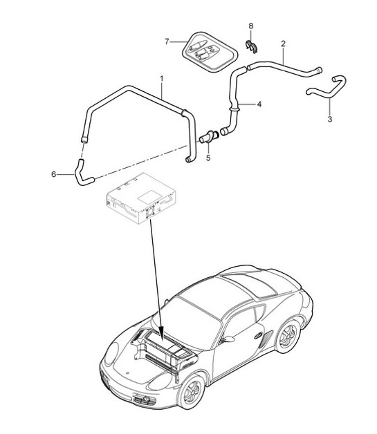 Diagram 813-002 Porsche 996 TURBO 2000-05 Karosserie