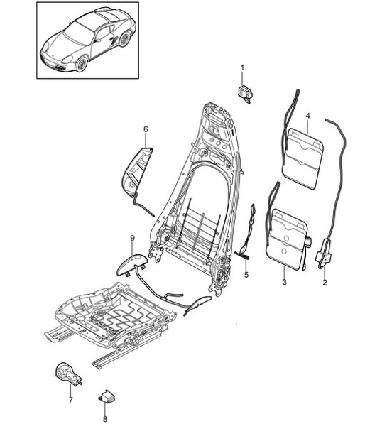 Diagram 817-022 Porsche 918 Spyder 2014-2015 