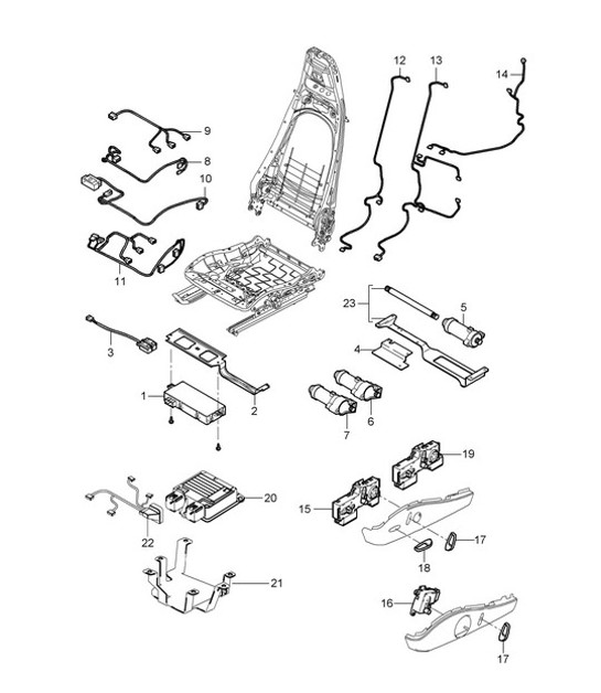 Diagram 817-025 Porsche 924 Carrera GTS 2.0L 1982  车身