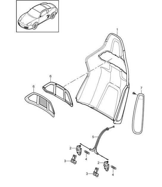 Diagram 817-036 Porsche Macan (95B) MK1 (2014-2018) Body