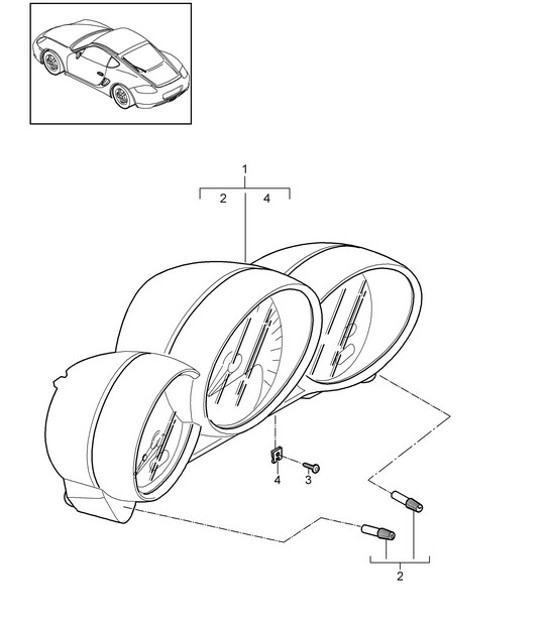 Diagram 906-002 Porsche Cayman 987C / 981C (2005-2016) Elektrische apparatuur