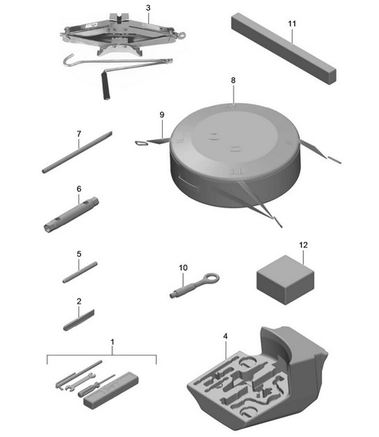 Diagram 001-000 Porsche Macan (95B) MK1 (2014-2018) Accessories & others 