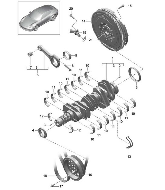 Diagram 102-000 Porsche 992.2 GT3 2025>> 