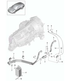 Manual gearbox / heat exchanger / oil pipe / Water pipe - G9100, G9130 - 991.1 2012-16