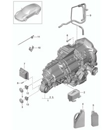- PDK - Caja de cambios / Transmisión de repuesto - CG105, CG135 - 991.1 2012-16