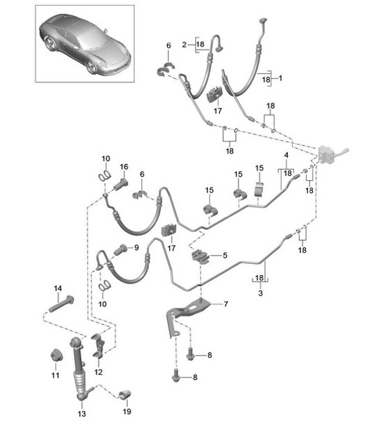 Diagram 402-050 Porsche Panamera Turbo S Sport Turismo 4.0L V8 