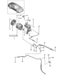 Pressure line / Engine / PDCC - PR:031, 352 - 991.1 Carrera 2012-16