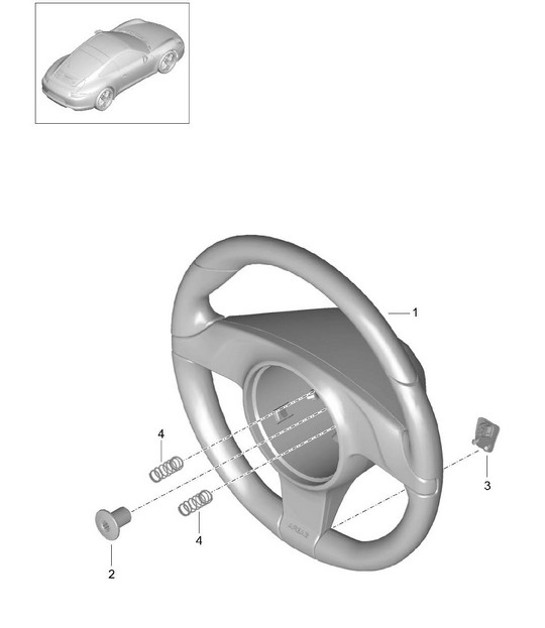 Diagram 403-005 Porsche Macan (95B) MK1 (2014-2018) Vorderachse, Lenkung 