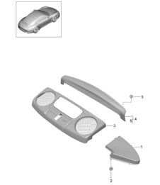 Habillage / Compartiment moteur 991.1 2012-16