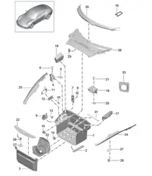 Luggage compartment 991.1 2012-16