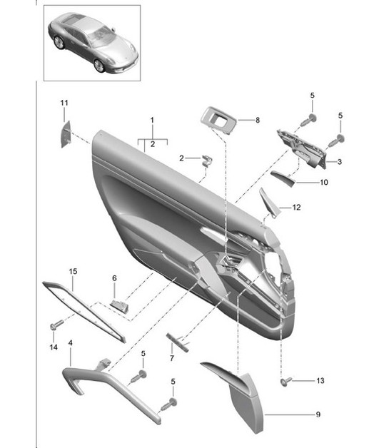 Diagram 808-060 Porsche 997 MK1 GT3 / GT3 RS 2007-09 Body