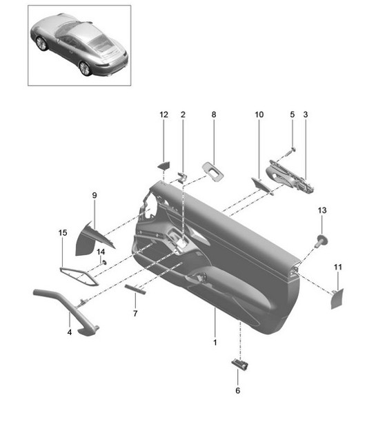Diagram 808-090 Porsche Macan (95B) MK1 (2014-2018) Carrosserie