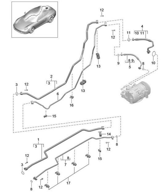Diagram 813-025 Porsche 9J1.1 Taycan 2020-24 