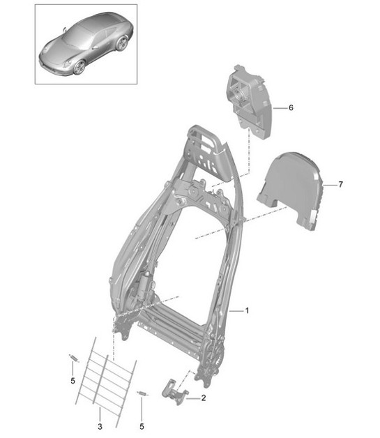 Diagram 817-006 Porsche 914 (1970-1976)  车身