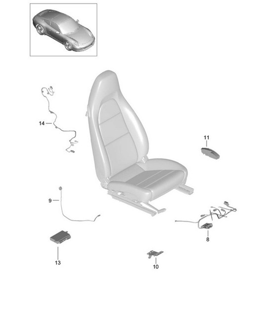 Diagram 817-010 Porsche 997 MK1 GT3 / GT3 RS 2007-09 Body