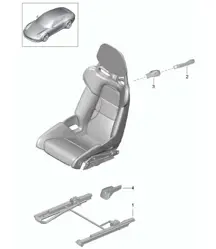 Sedile avvolgente / Pieghevole / (completo) / Non disponibile 991.1 2012-16