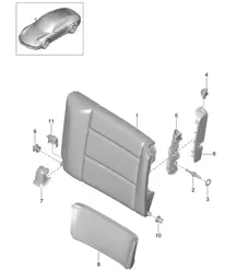 Respaldo de asiento de emergencia / Accesorios - CABRIO / TARGA - 991.1 2012>>
