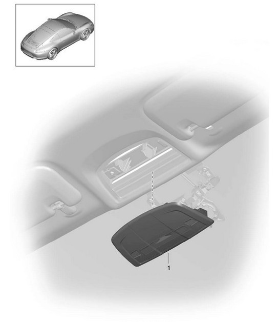 Diagram 903-006 Porsche 997 MKII Carrera C4S 3.8L 2009-12 Electrical equipment
