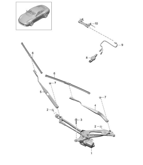 Diagram 904-000 Porsche Macan (95B) MK1 (2014-2018) Équipement électrique