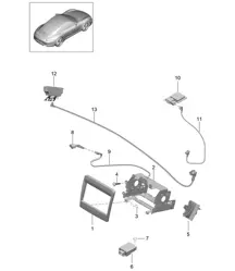Preparation Navigation system Japan 991.1 2012-2016