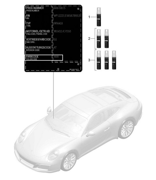 Diagram 004-000 Porsche 928S 4.7L 1981-83 