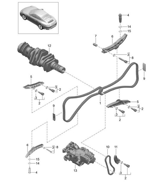 Diagram 103-015 Porsche 944 (1982-1991) 