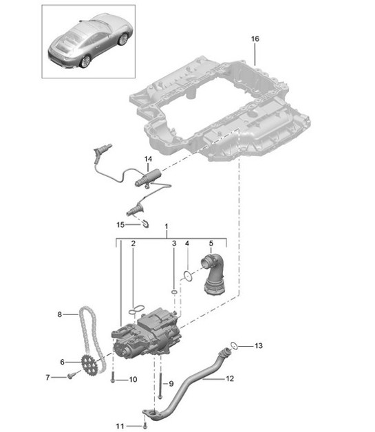 Diagram 104-000 Porsche 944 (1982-1991) 