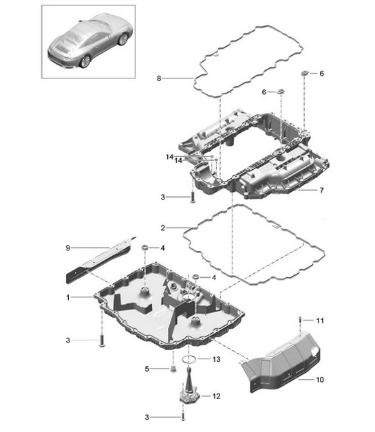 Diagram 104-002 Porsche 944 (1982-1991) 