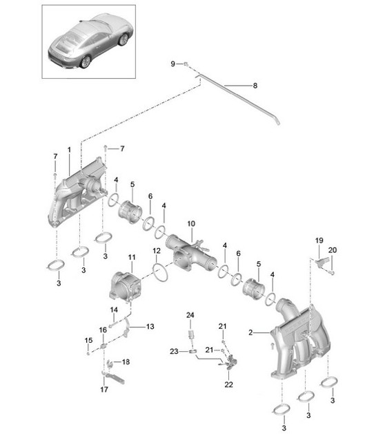 Diagram 107-005 Porsche 944 (1982-1991) 