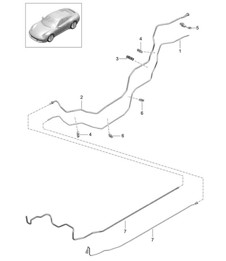 Fuel system - REAR - 991.2 Carrera 2017-19