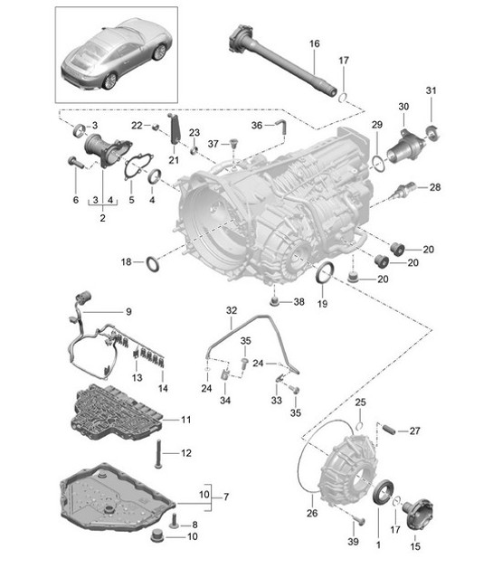 Diagram 320-005 Porsche 9J1.1 Taycan 2020-24 