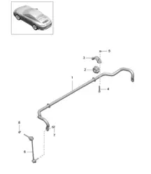 Stabilisator - Standardfahrwerk - 991.2 Carrera 2017-19
