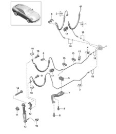 Linee / Parte posteriore / Ammortizzatore / PDCC - PR:031,352 - 991.2 Carrera 2017-19